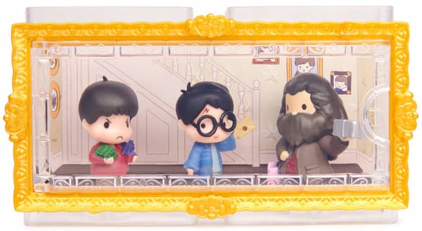 WIZARDING WORLD HARRY POTTER MINI FIGURES SET: HARRY, DUDLEY AND HAGRID