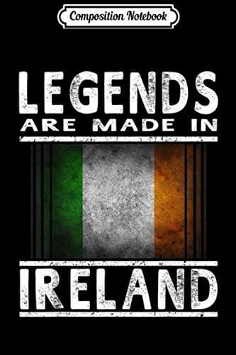 Composition Notebook: Irish Legends, Irish Flag, St Patrick’s Day, Paddy Tee