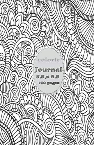 ColorIt Circle Notebook Journal: 5.5 x 8.5, A5, 190 dot grid pages, hardback