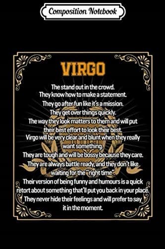 Composition Notebook: Virgo Facts – Zodiac Sign Journal/Notebook – Blank, Lined