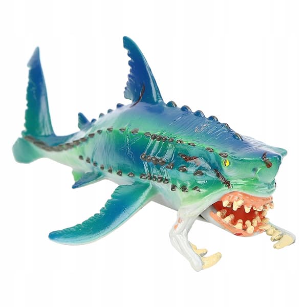 Soft rubber latex shark figurine