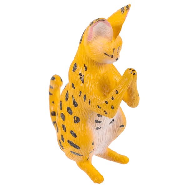 ORANGE PLASTIC CAT FIGURINE FOR HOME DECORATION