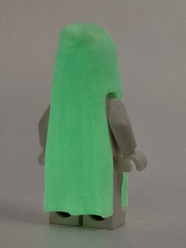 Lego Monster Fighters minifigure gen043 Ghost, fluorescent robe/