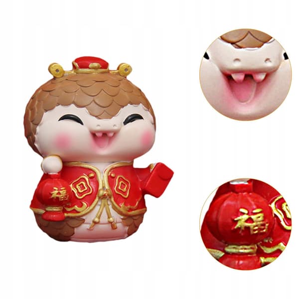 Chinese New Year Snake Miniature Figurine – Light Collection Gift Miniature