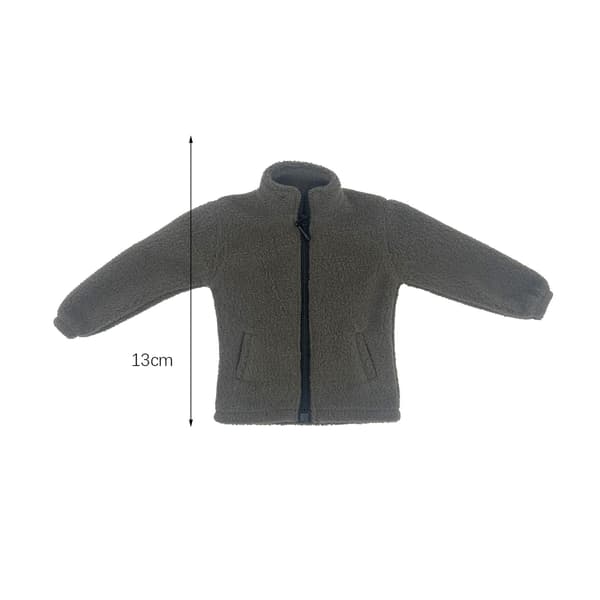 1:12 scale outerwear – Cosplay jacket for inch-scale action figures, brown