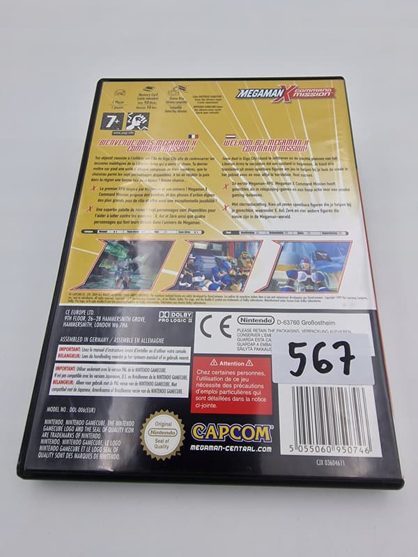 NINTENDO GAMECUBE MEGAMAN X COMMAND MISSION