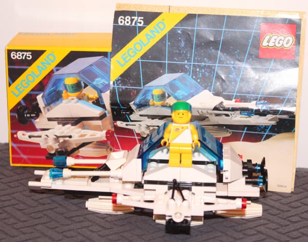 LEGO SPACE CLASSIC 6875 Box, Instructions and Hovercraft Set