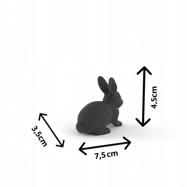 FIGURINE: RECLINING RABBIT STRETCHING – SHELF DECORATION – MANY COLOURS