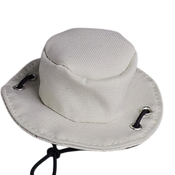 1/12 Mini cowboy hat – Model Doll Toy Props – Mini Western Hat – Mini Hat – White