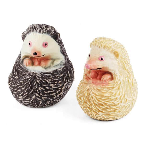 Animal figure simulation: Educational party prop – a hedgehog curled up