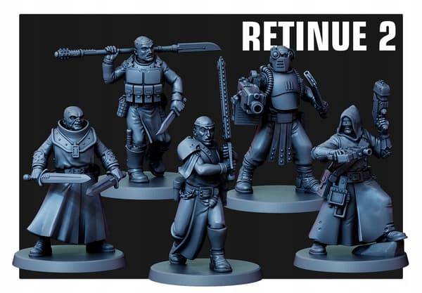 INTERROGATOR RETINUE 2 x 5 Red Pilgrim Miniatures
