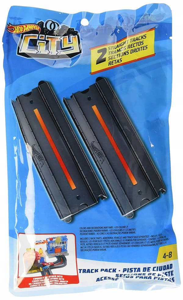 Hot Wheels FXM39 Barbie: 2 straight tracks, multicoloured