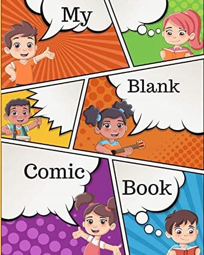 My Comic Blank Book: Comic Book Sketchbook measures 8" x 10" / Two Different Pa