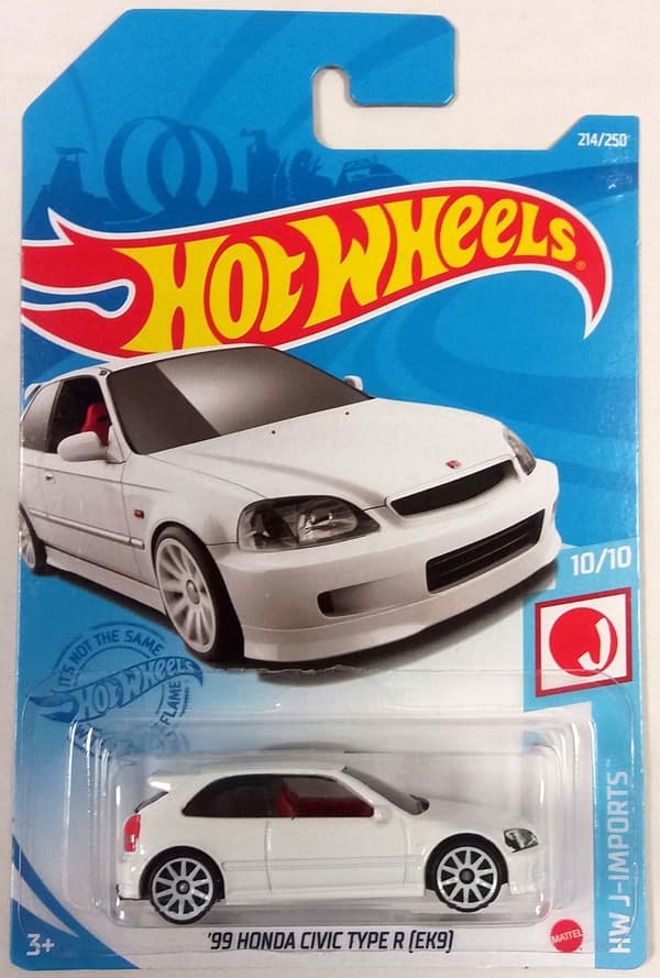 HOT WHEELS '99 HONDA CIVI SPRING-POWERED TOY CAR