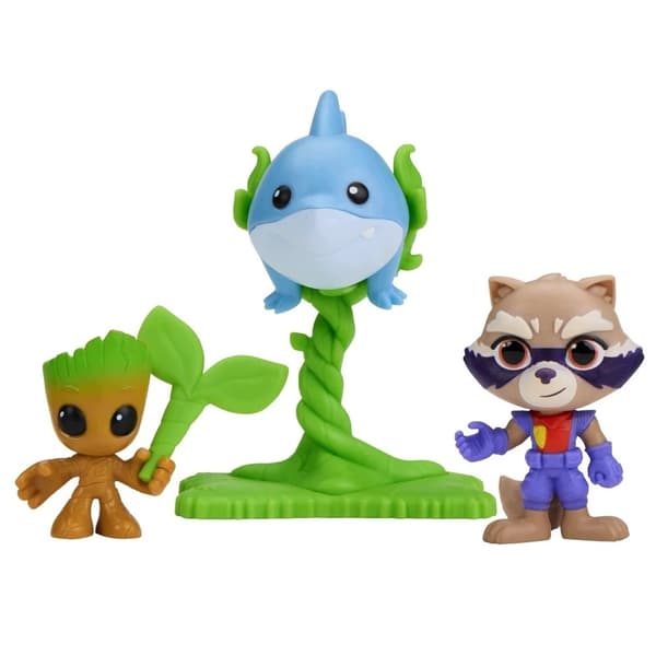 Disney Rocket, Groot and Jeff the Shark Figures 3-Pack – Spidey Hasbro G3045