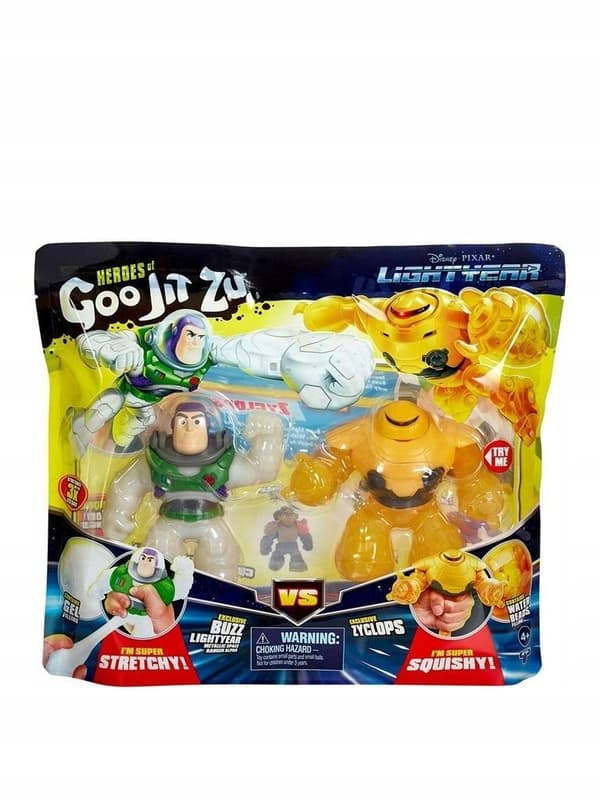 GOO JIT ZU Battle Figures: Buzz vs Cyclops – Stretch & Action!