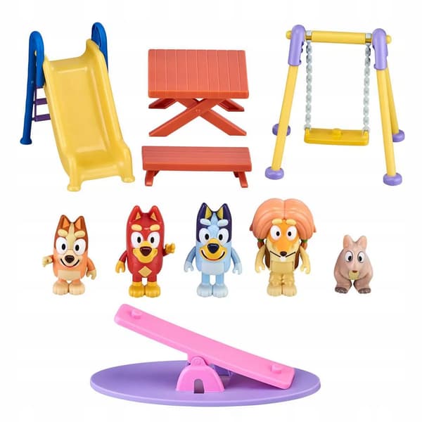 Moose Toys Bluey Playground Toy Set with Plastic Figures