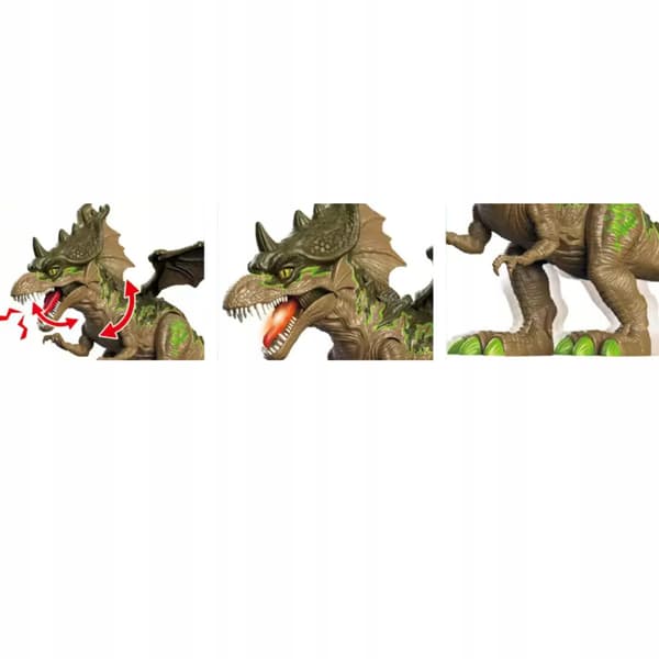 INTERACTIVE DINOSAUR – MOVING HEAD, LIGHT-UP SNOUT, SOUND EFFECTS