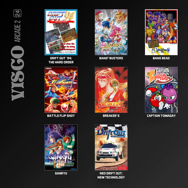 Visco Arcade 2 Evercade and 8 games!
