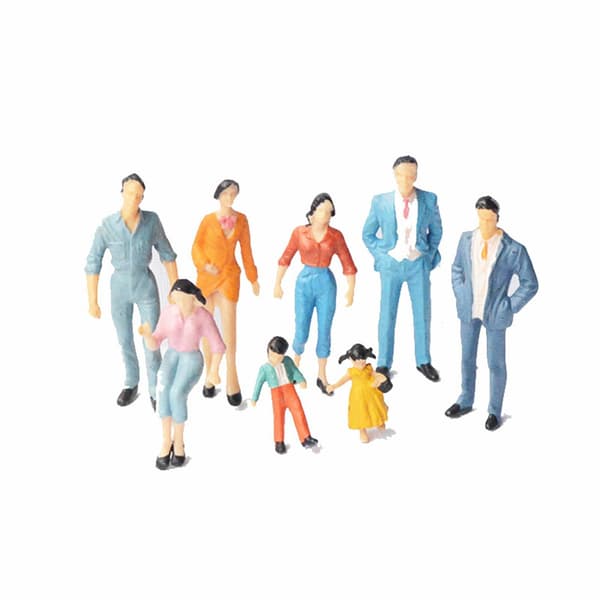 Miniature PVC Figures – People Figures – Tiny People Dolls – Model 100-piece set 87th