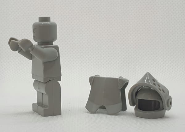 Lego figure hp015 statue, grey, OLD Harry Potter 4709