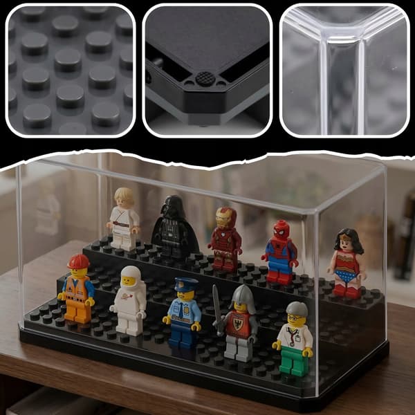DISPLAY CABINET FOR LEGO FIGURES – LARGE COLLECTORS’ DISPLAY CABINET FOR BRICKS
