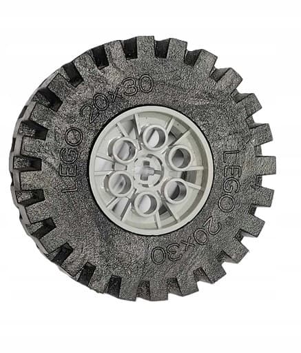 K20c Lego Technic Wheel (tyre + rim) 20x30 4266 1 set, old grey