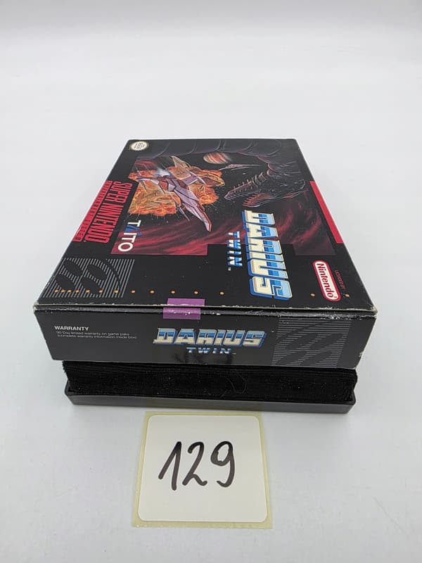 NINTENDO SNES DARIUS TWIN NTSC VERSION ORIGINAL CARDBOARD BOX