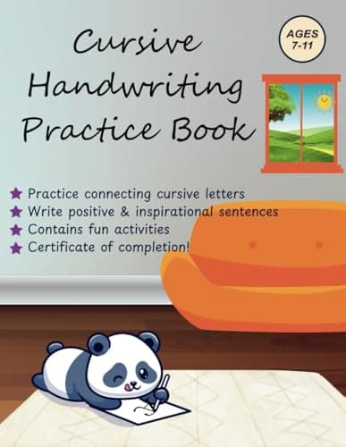 MindFunnel.io Cursive Handwriting Practice Book