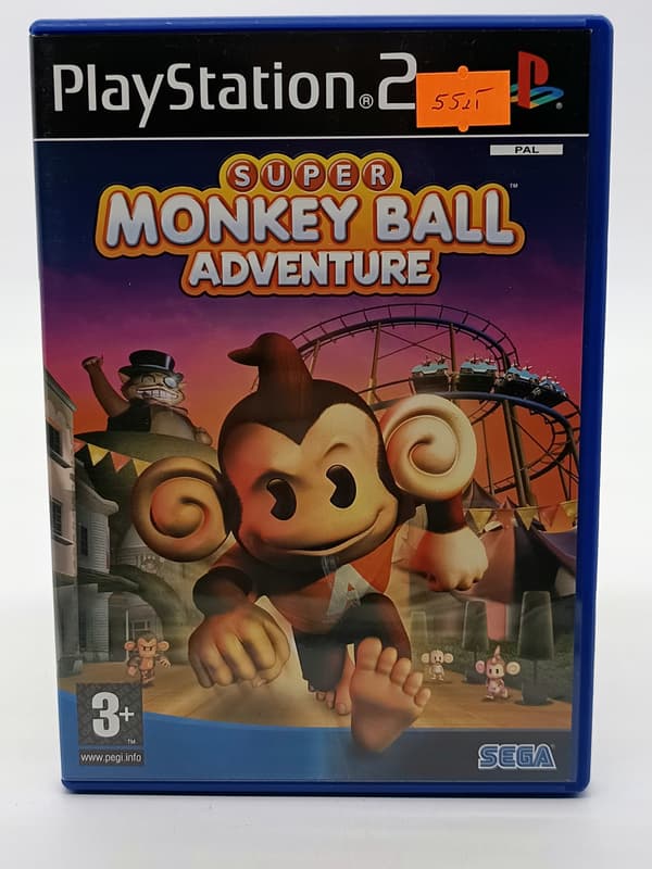 PS2 game: SUPER MONKEY BALL ADVENTURE for Sony PlayStation 2 (PS2)