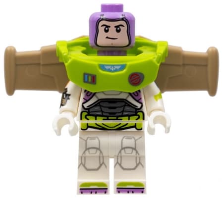 LEGO LIGHTYEAR Buzz Lightyear figure (dis065) in Command Suit, plus weapon and 2 heads