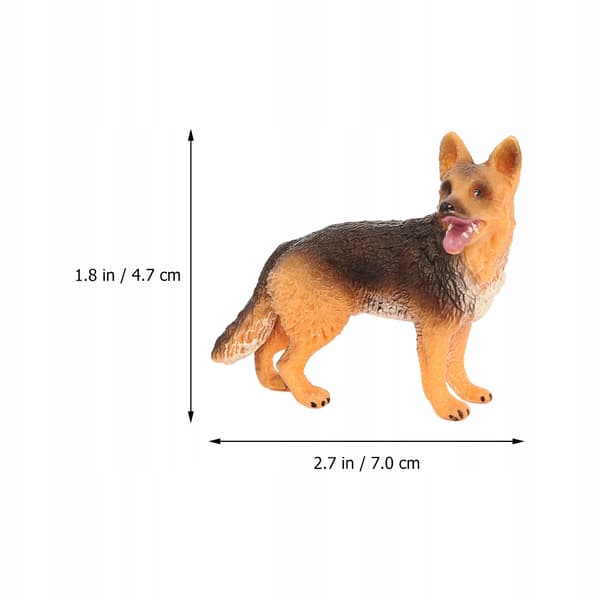 PLASTIC DOG FIGURINE – TABLE DECORATION – ANIMAL MODEL