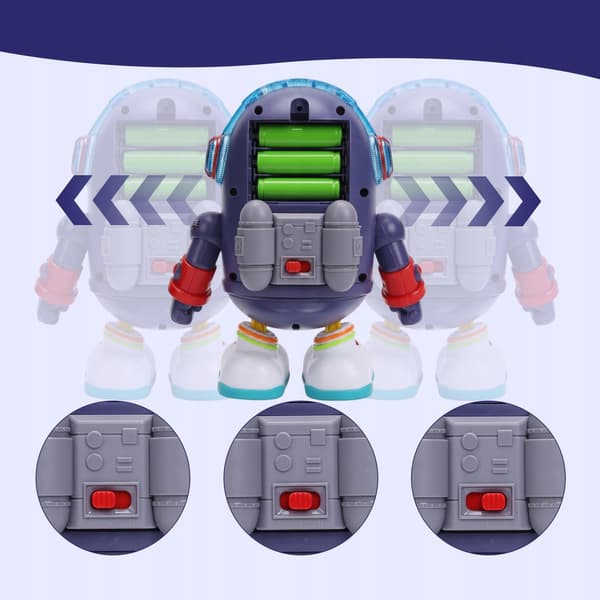 MUSICAL TOY: DANCING SPACE DUCK WITH LIGHTS AND SOUNDS