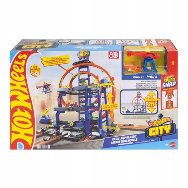 Hot Wheels Mega Loop Garage 3-Level Set JLC05