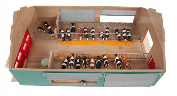 WOODEN COW SHEET 1:32 WITH WINDOWS AND BLINDS