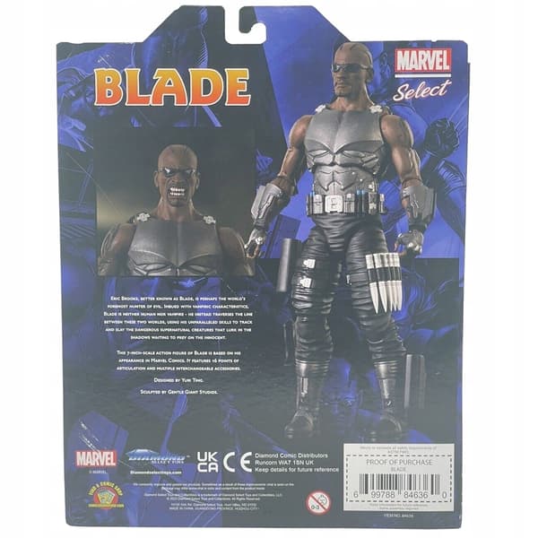 A Blade figurine from the Marvel Select range