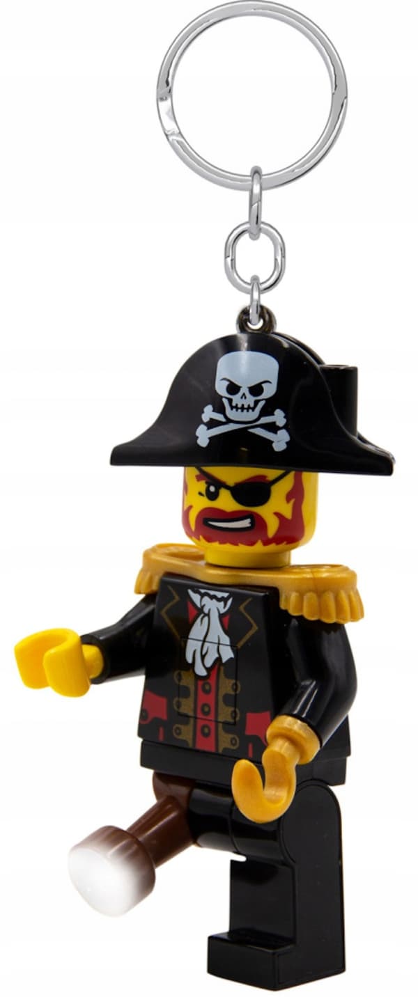 LEGO PIRATES REDBEARD PIRATE LED TORCH KEYRING + GIFT BAG