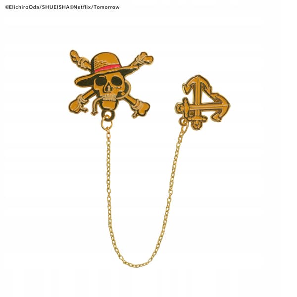 Bookmark with a chain and Luffy’s skull, One Piece