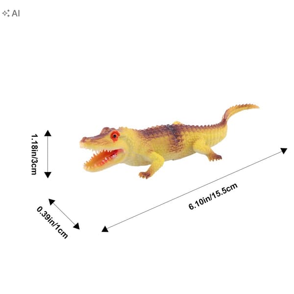 4 ALIGATOR-SHAPED TOYS FOR PLAY AND LEARNING