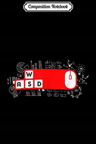Composition Notebook: WASD Keyboard Keys PC Gaming – A Gift for Computer Gamers