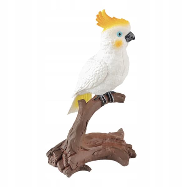 Parrot Model Statue – Lifelike, Small, Portable Collectables – Yellow Head