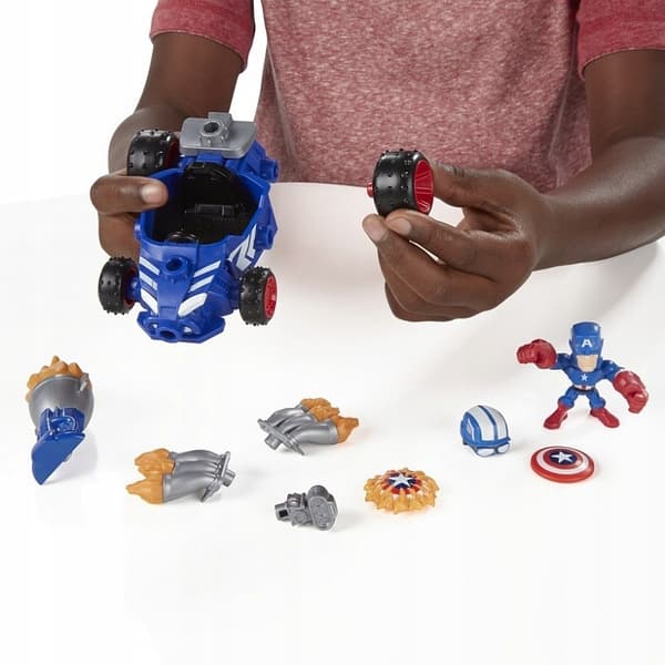 MARVEL MASHERS MICRO CAPTAIN AMERICA VEHICLE FIGURINE