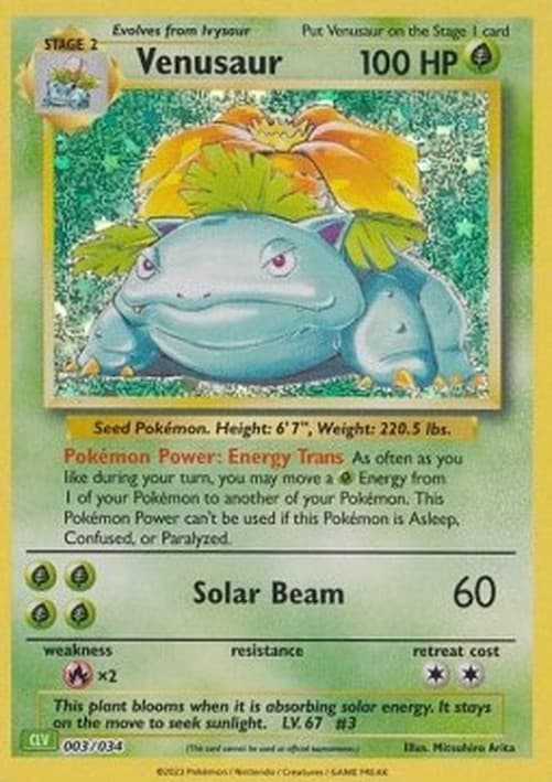 Pokemon TCG Venusaur