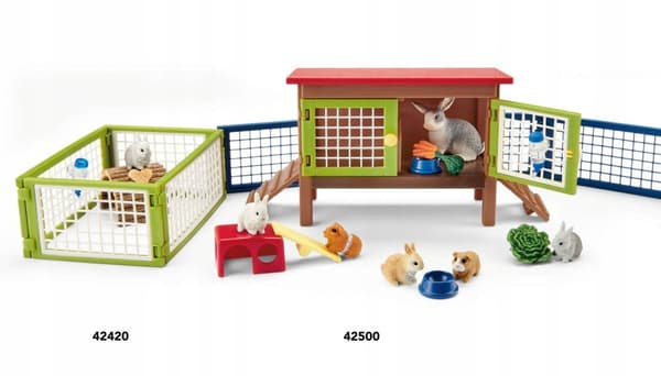 SCHLEICH Rabbit and Guinea Pig Farm 42500