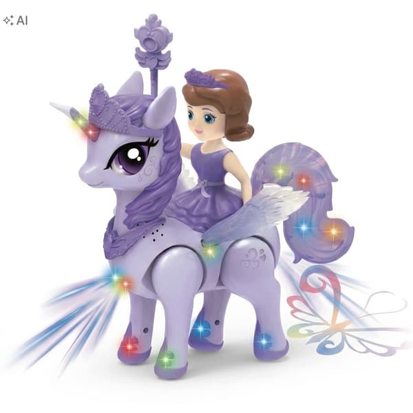 Unicorn and Princess – Glowing Interactive Toy