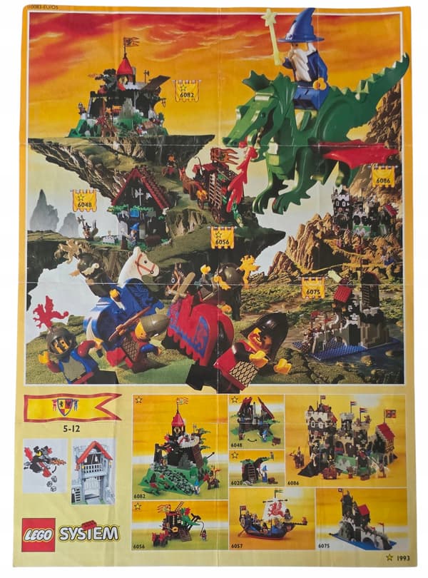LEGO LEAFLET Poster 1993 Castle 110083-EU/OS