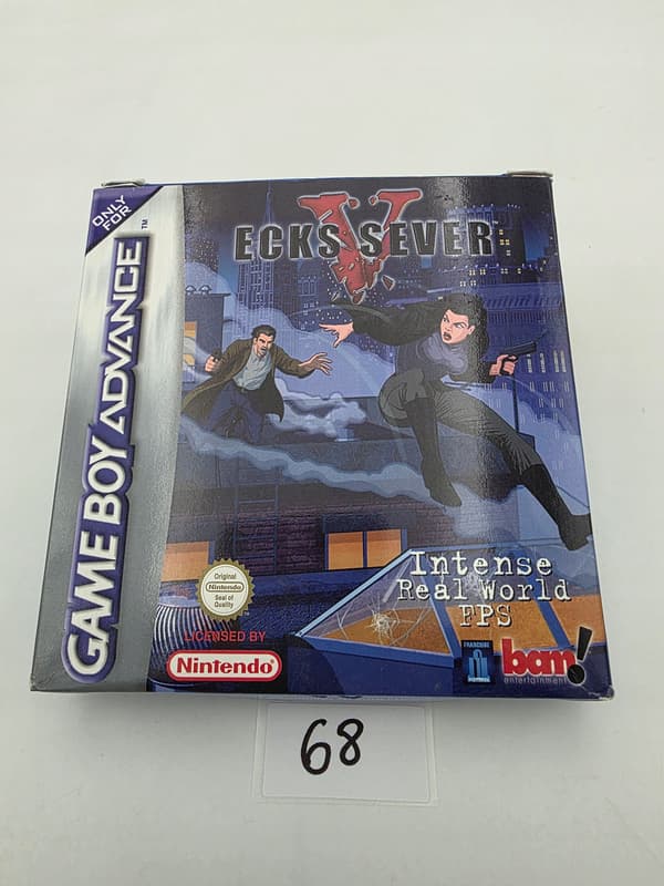 GAME BOY ADVANCE ECKS VS SEVER ORIGINAL CARDBOARD BOX