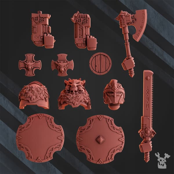 Wolf Warrior Bits-set x12 DakkaDakkaStore
