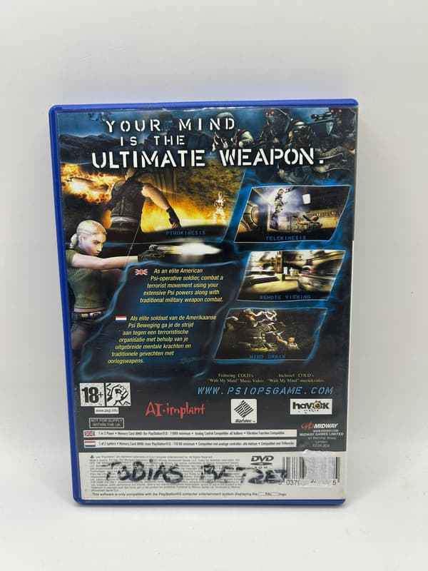 Psi-ops: The Mindgate Conspiracy 3XA PS2 PlayStation 2 (PS2) boxed