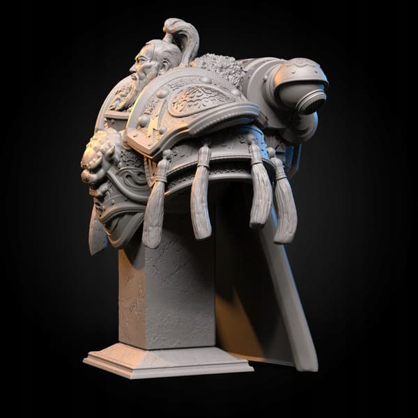 Agon the White Scar Bust